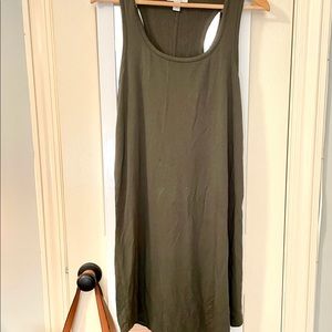 Daily Ritual olive green racer back tank